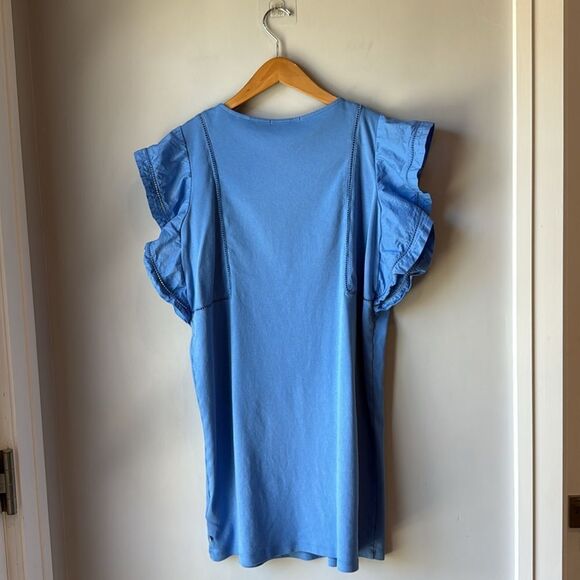 Scotch & Soda Ruffled Sleeve Cotton Dress - Picture 3 of 10